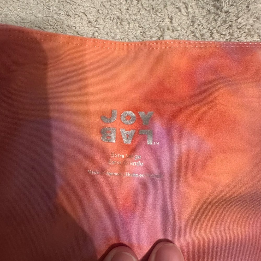 JoyLab Tie-Dye Leggings in Orange & Purple - Picture 3 of 3